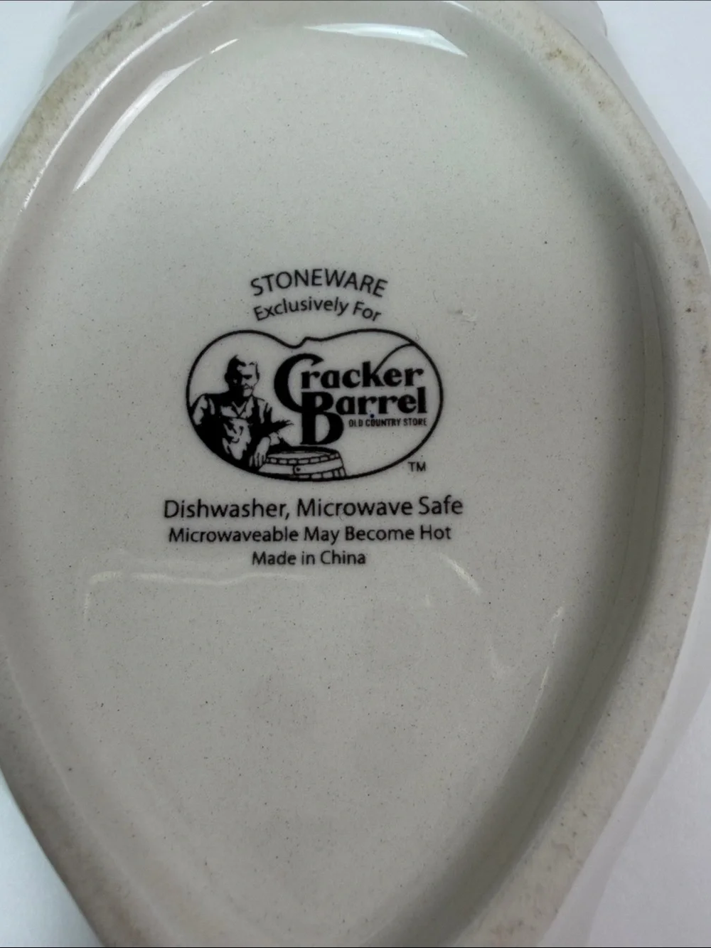 Cracker Barrel Stoneware Owl Spoon Rest Fall Harvest Kitchen Decor Ceramic Owl